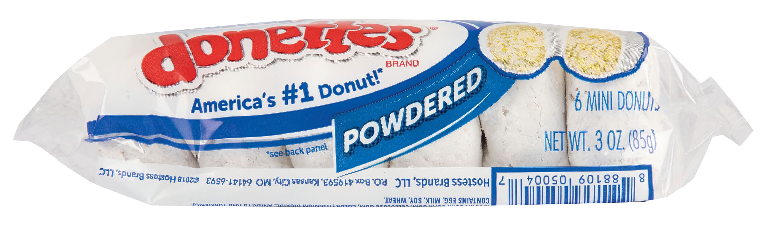 Hostess Donettes Powdered Mini Donuts (3 oz, 6 ct)
