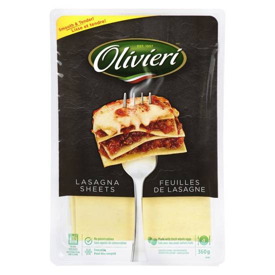 Olivieri Pasta, Lasagna Sheets (360 g)