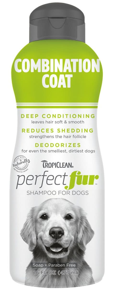 Tropiclean · Shampoo 3 en 1 pelaje mixto perfect fur (473 ml)