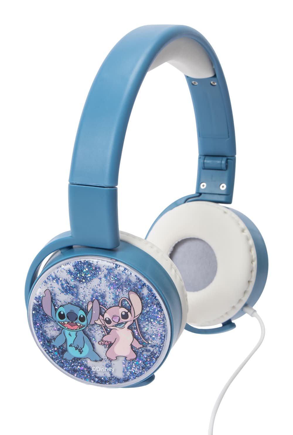 Disney Stitch Wired Glitter Headphones Stitch and Angel