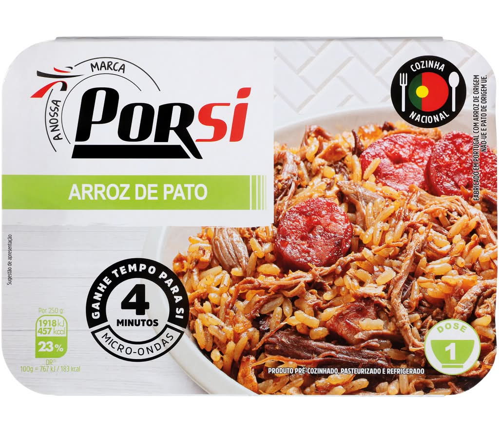 PorSi - Arroz de Pato, embalagem de 250 g