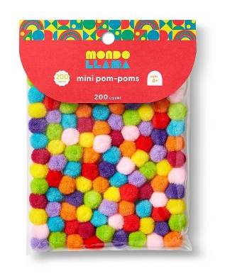 Mondo Llama Mini Pom-Poms (200 ct)
