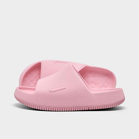 Nike Big Kid's Calm 2.0 Slide Sandals, 7, Medium Soft Pink
