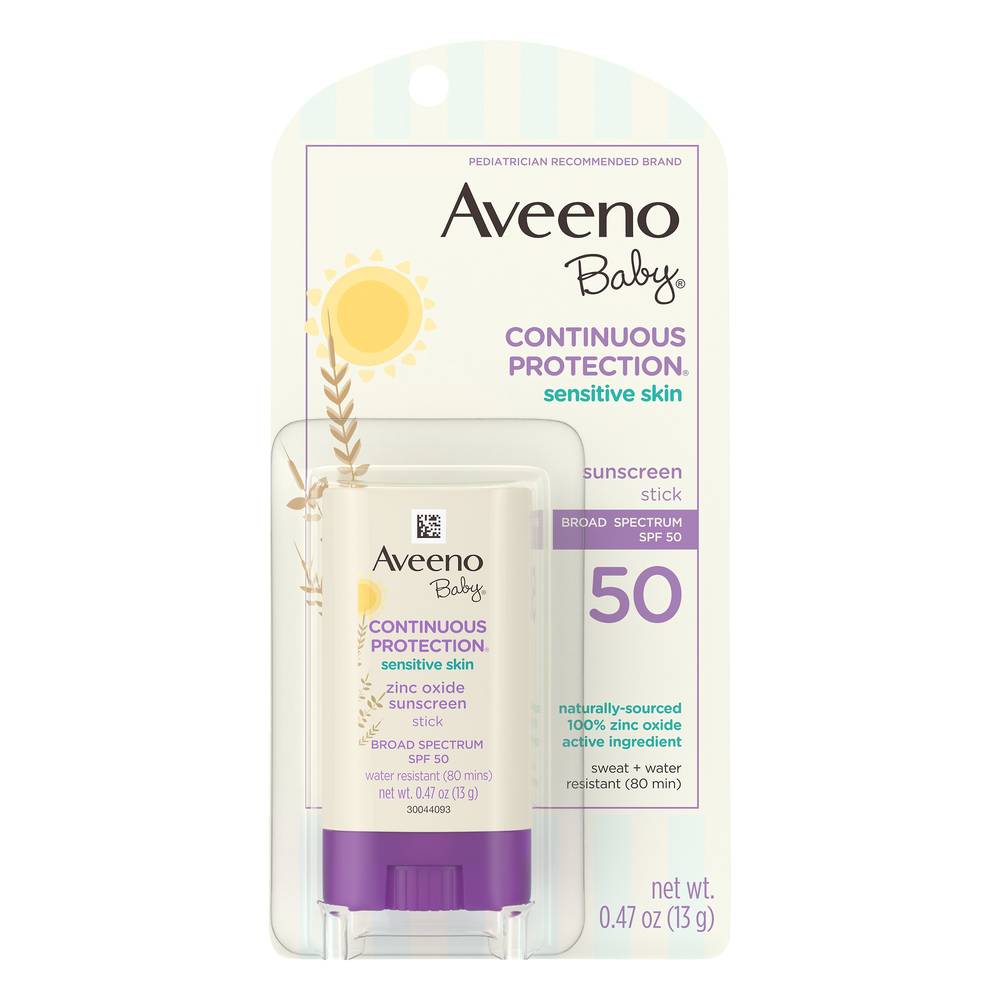 Aveeno Baby Spf 50 Sensitive Skin Sunscreen Stick