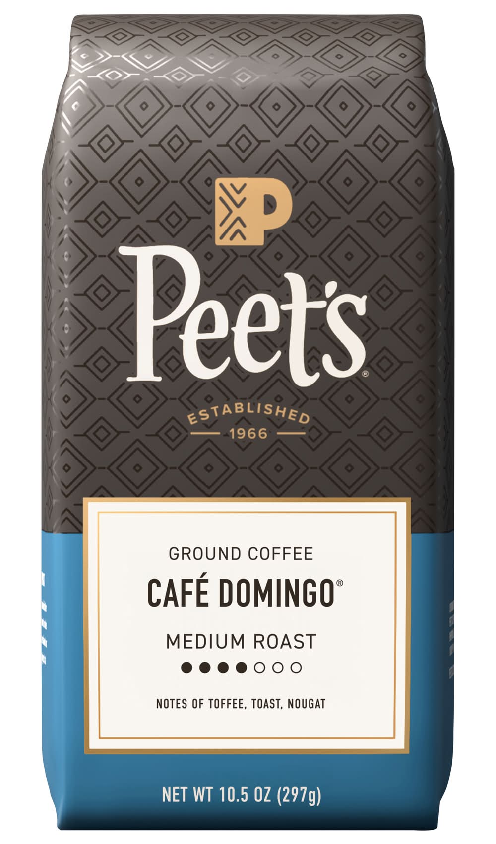 Peet's Coffee Medium Roast Ground Coffee, Cafe Domingo (10.5 oz)