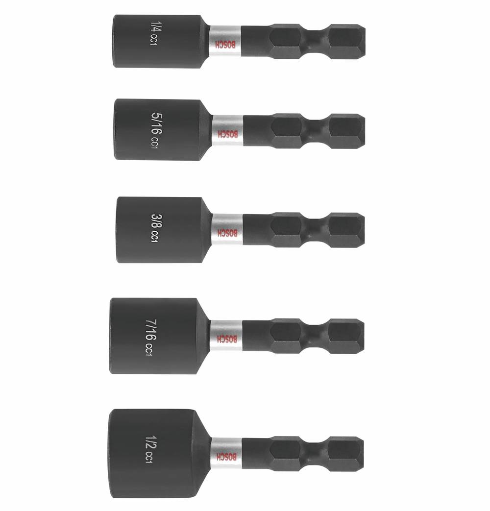 Bosch Driven 1/4-in x 1-7/8-in Nutsetter Impact Driver Bit (5-Piece) | ITDNSV105