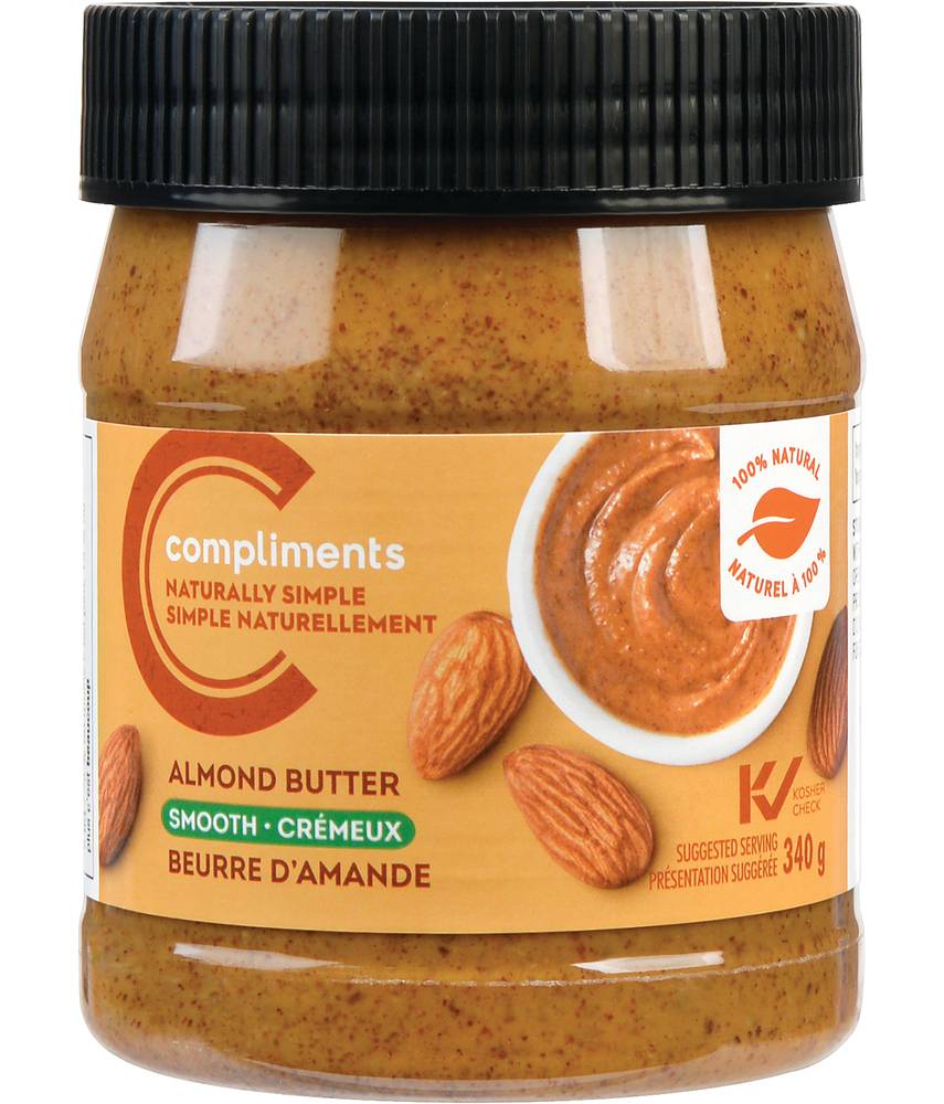 Compliments Naturally Simple Smooth Almond Butter Delivery Near Me ...