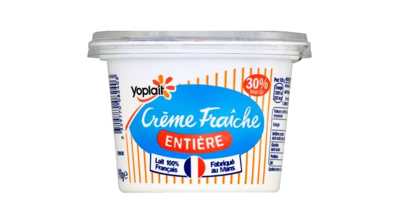 Yoplait Crème fraiche entière 30% de matière grasse Le pot de 190g