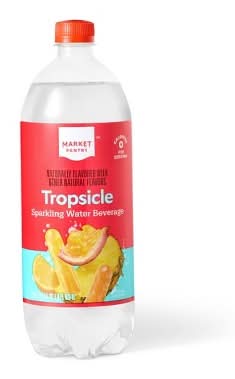 Market Pantry Naturally Flavored Sparkling Water Beverage, Tropsicle (33.8 fl oz)
