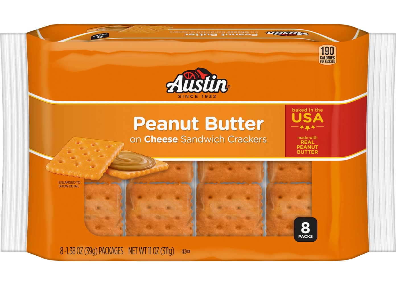 Austin Peanut Butter on Cheese Sandwich Crackers (1.38 oz)