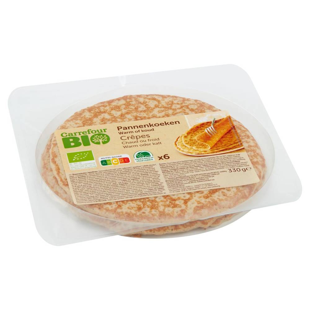 Carrefour Bio Crêpes 6 Pièces 330 g