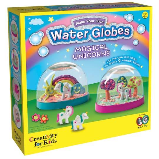 Faber-Castell Creativity For Kids Make Your Own Water Globe Magical Unicorn Kit, Assorted