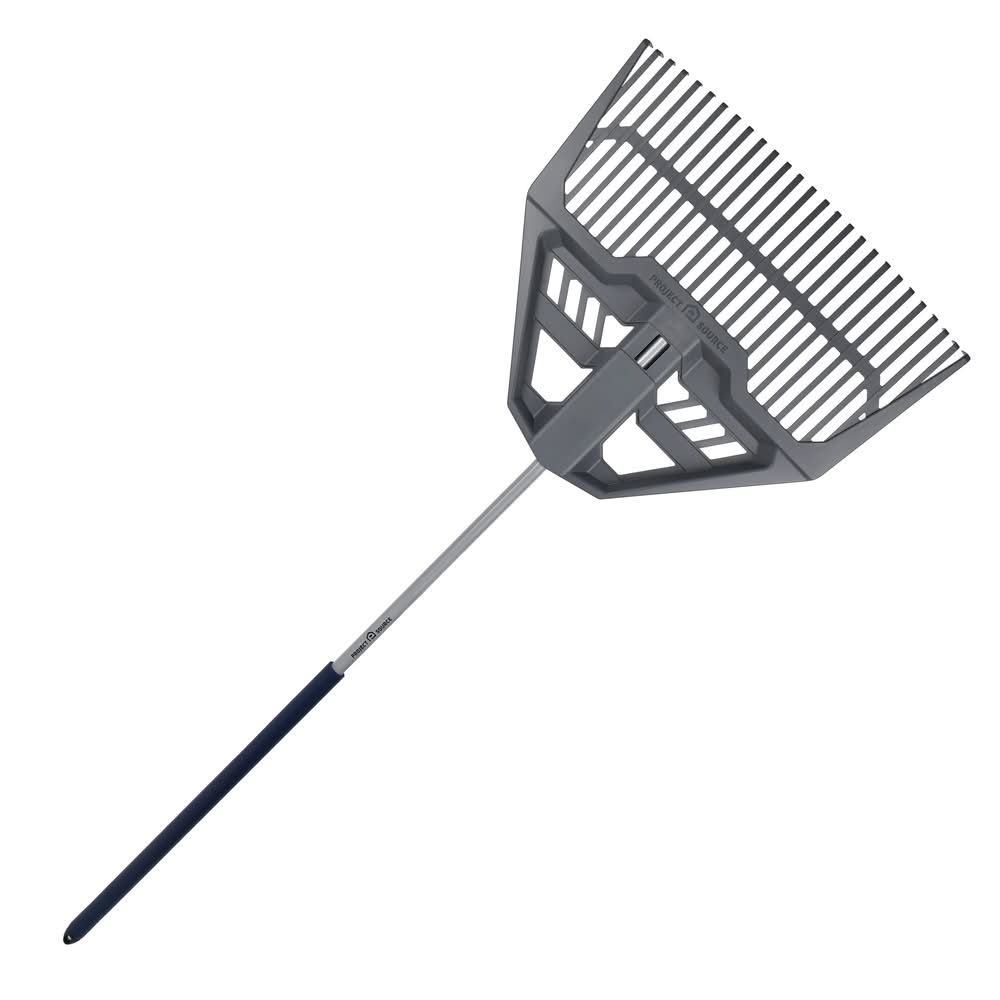 Project Source 26-in Plastic Leaf rake with Steel Handle