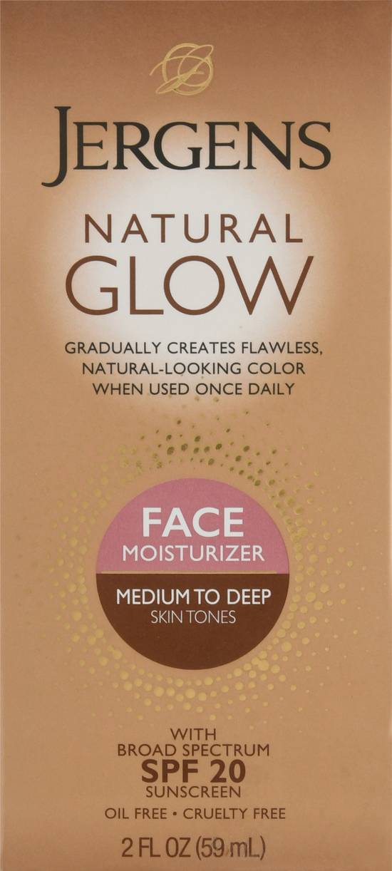 Jergens Natural Glow Face Self Tanner Lotion Spf 20