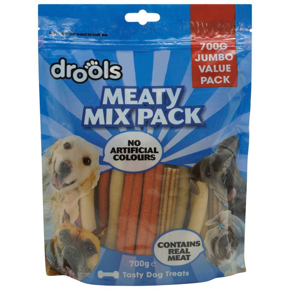Drools Meaty Mix Pack Tasty Dog Treats 700g