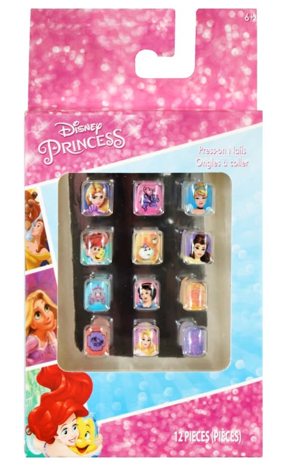 Disney Press-On Nails 6+ Years, Assorted (12 ct)