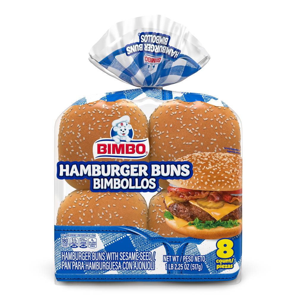 Bimbo Llos Hamburger Buns With Sesame Seeds (2.25 oz)