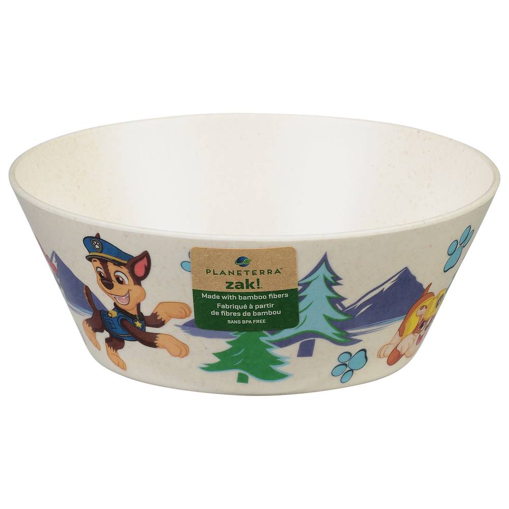 Zak! Paw Patrol Melamine Bamboo Bowl