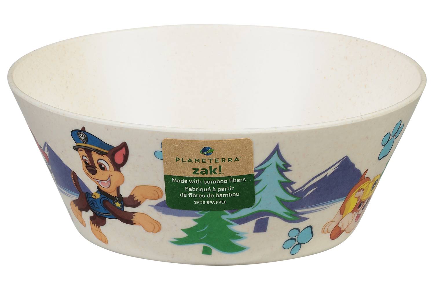 zak! Paw Patrol Melamine Bamboo Bowl