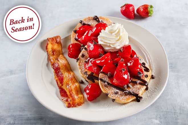 Kids Chocolate Strawberry Pancakes