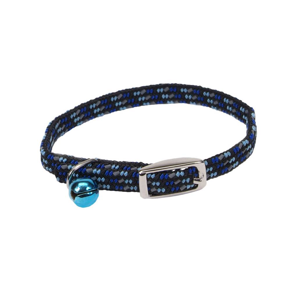 Li'l Pals Elasticized Safety Kitten Collar With Reflective Threads, Blue