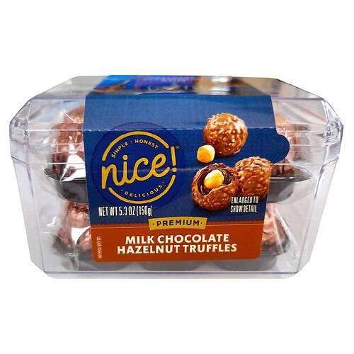 Order Nice! Valentine's Hazelnut Truffle Milk Chocolate - 5.3 oz food online from Walgreens store, Kingman on bringmethat.com