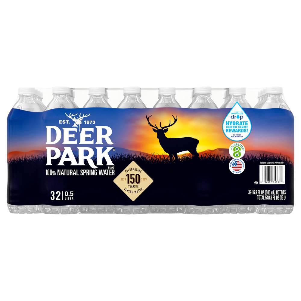 Deer Park 100% Natural Spring Water (32 x 16.9 fl oz)