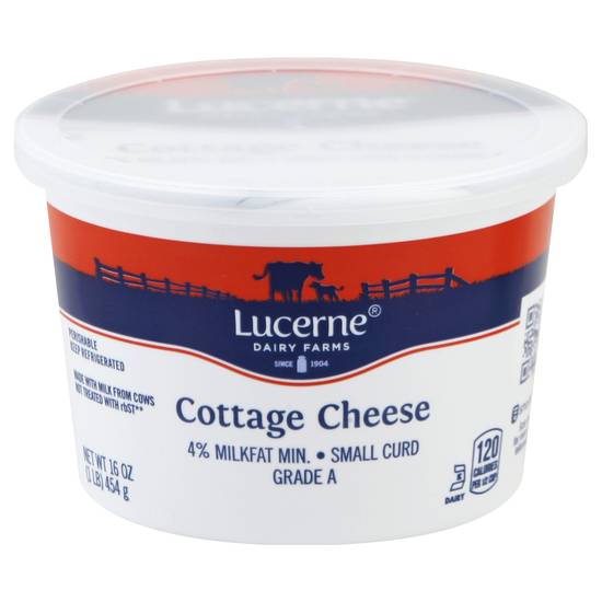 Lucerne 4% Milkfat Small Curd Cottage Cheese (16 oz)