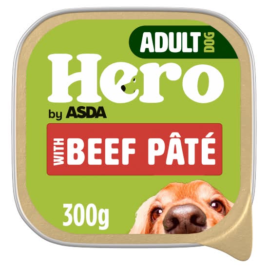 ASDA Hero With Beef Pâté Adult Dog (300g)