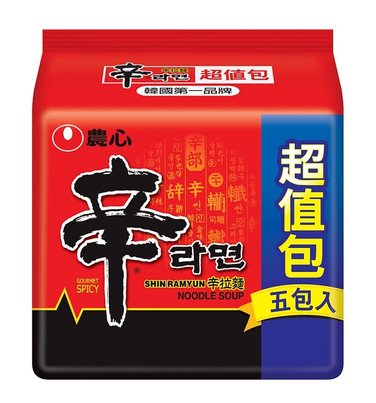 農心辛拉麵超值包120g x5*常態包裝&限量聯名款隨機出貨,恕不指定(以實際出貨為主) <120g克 x 5 x 1Bag袋>