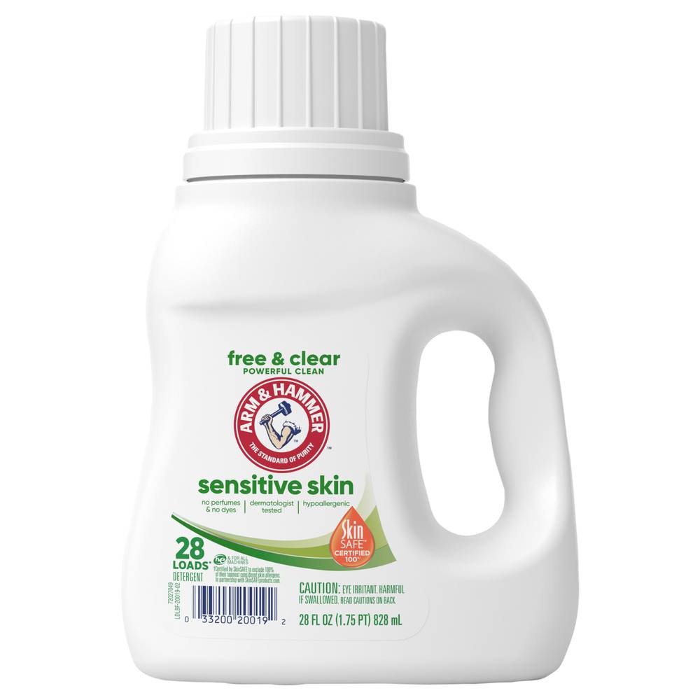 Arm & Hammer Sensitive Skin Free & Clear Laundry Liquid Detergent