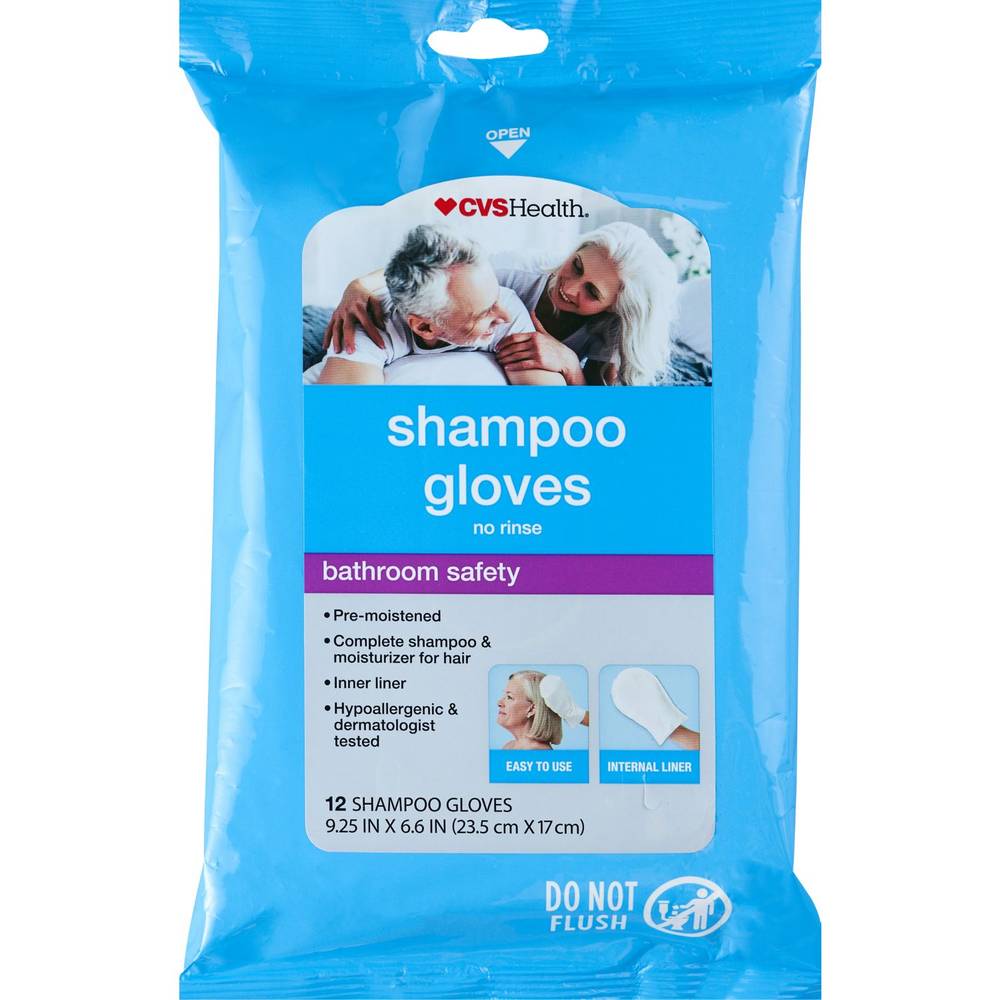 Cvs Health Pre-Moistened No-Rinse Shampoo Glove