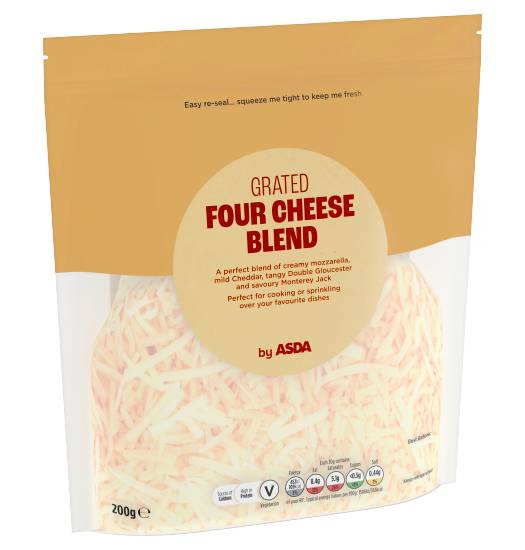 ASDA Grated Four Cheese Blend (200g)