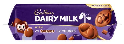 Cadbury Dairy Milk Buttons & Chunks Chocolate Desserts (4 pack)
