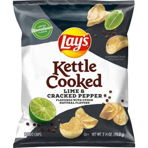 Lays Kettle Cooked Lime and Cracked Pepper 2.5oz