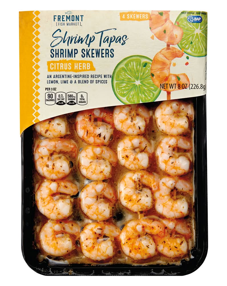 Fremont Fish Market Citrus Herb Shrimp Skewer (8 oz)