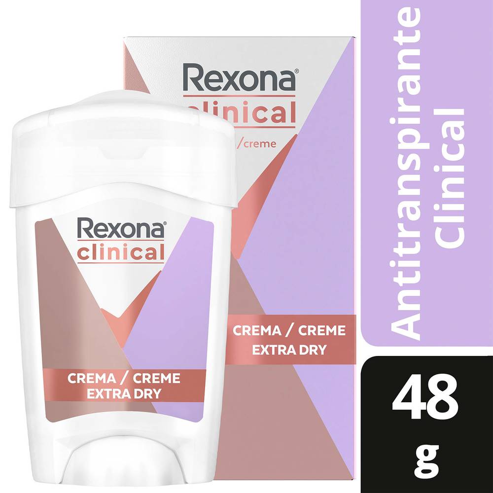 Rexona clinical desodorante en crema extra dy (48 g)