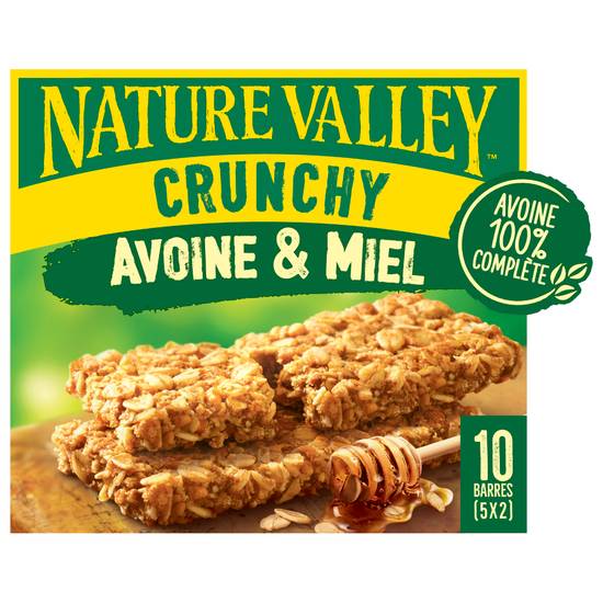 Nature Valley - Barres de céréales à l'avoine et au miel (10 pièces)