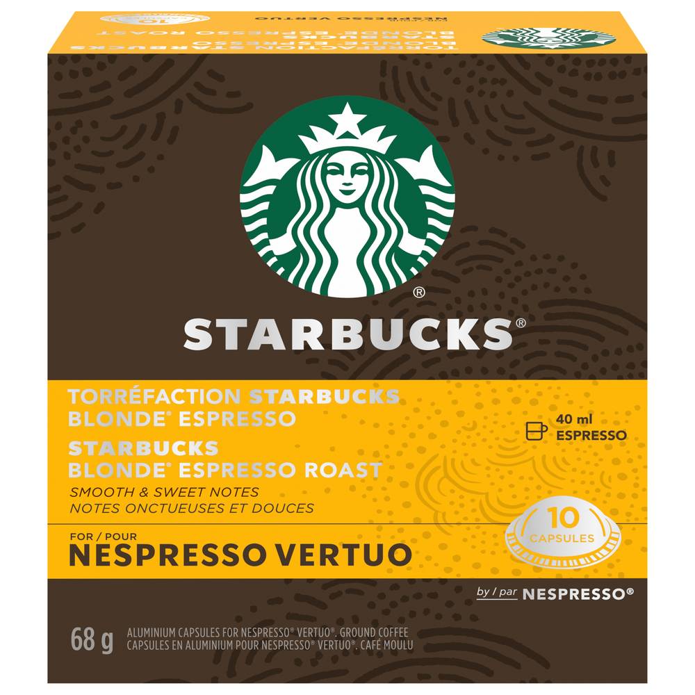 Starbucks Blonde Espresso Roast Nespresso (10 x 4 g)