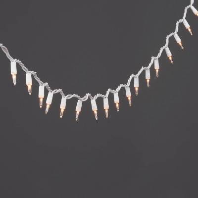 100ct Incandescent Smooth Mini Christmas String Lights Clear with White Wire - Wondershop™