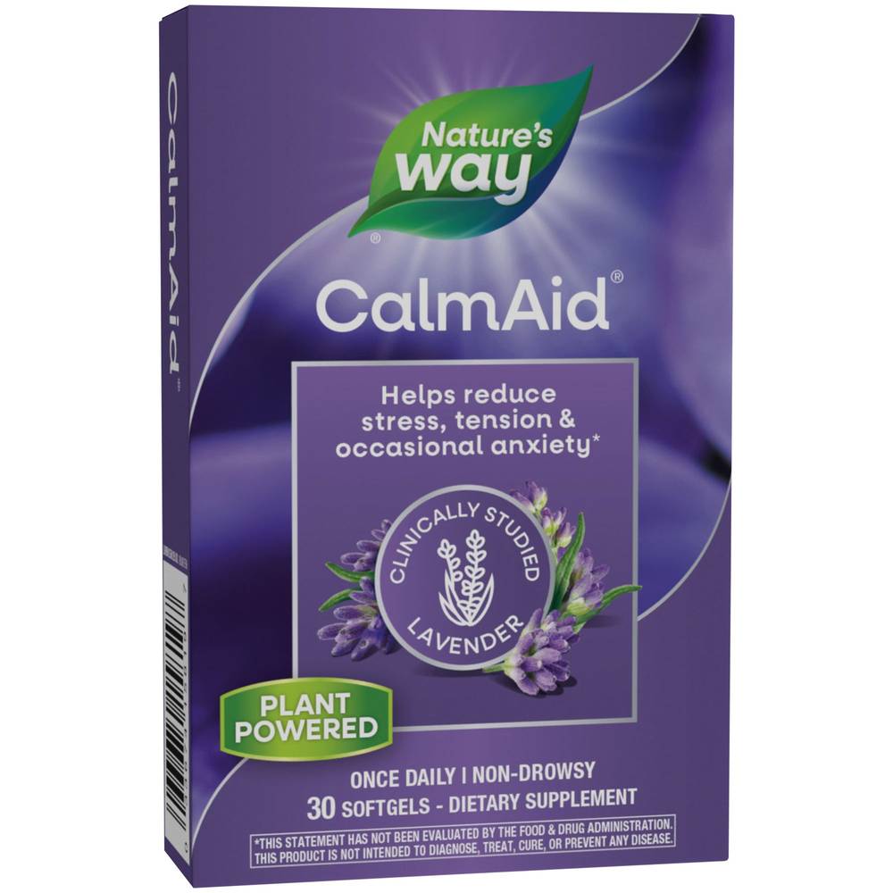 Calm Aid - Non-Drowsy With Clinically Proven Lavender (30 Softgels)
