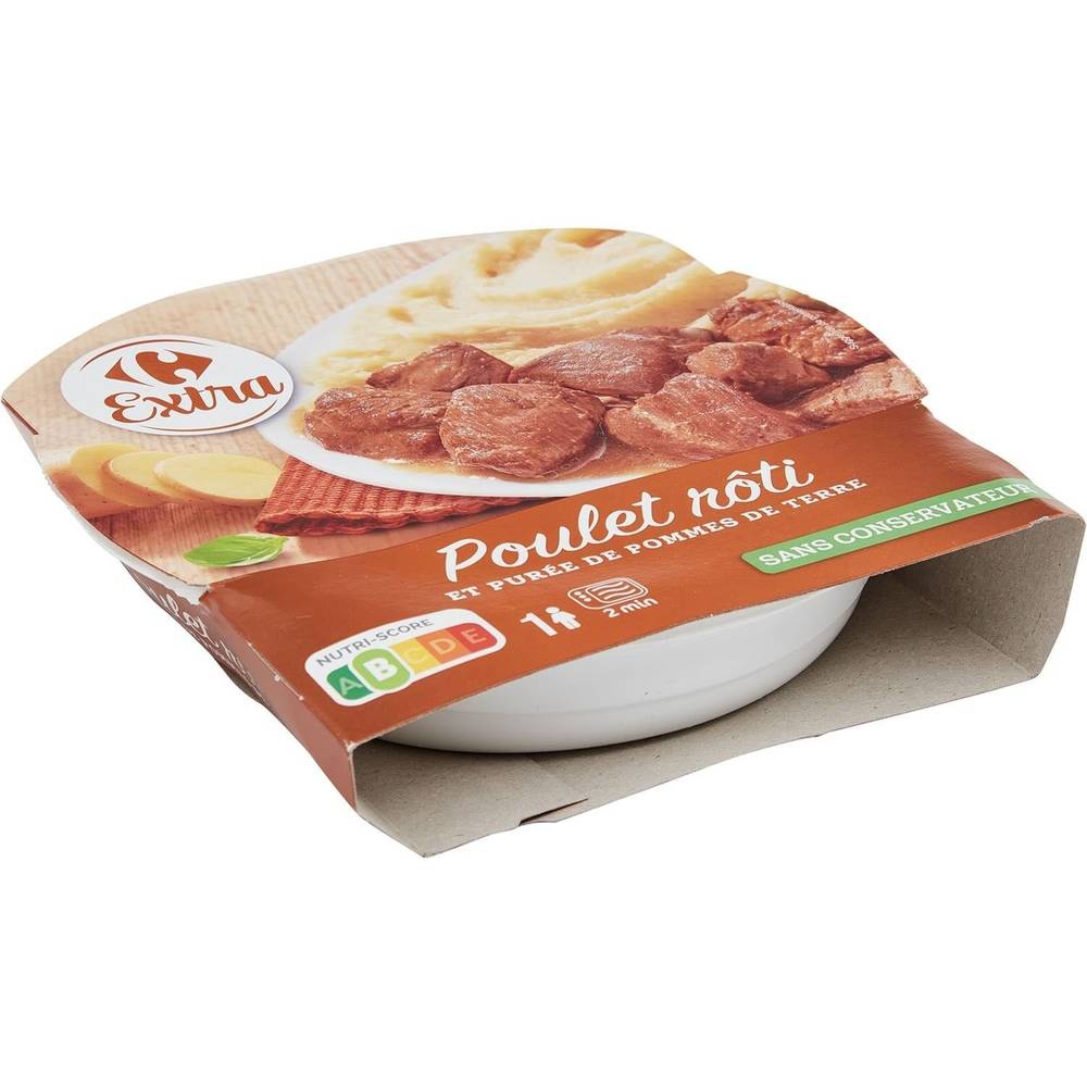 Carrefour Extra - Poulet rôti et purée de pommes de terre (300g)