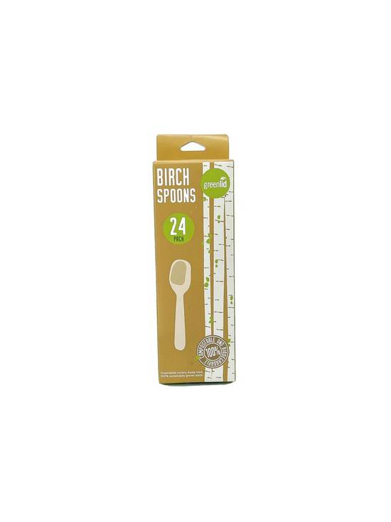 Greenlid Birch Spoons (24 units)