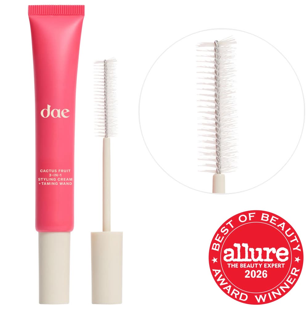 Dae Cactus Fruit 3-in-1 Styling Cream with Taming Wand Signature Citrus Scent - notes of citrus, orange blossom, and vanilla