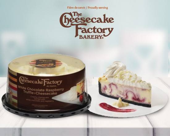 6" The Cheesecake Factory White Chocolate Raspberry Truffle Cheesecake