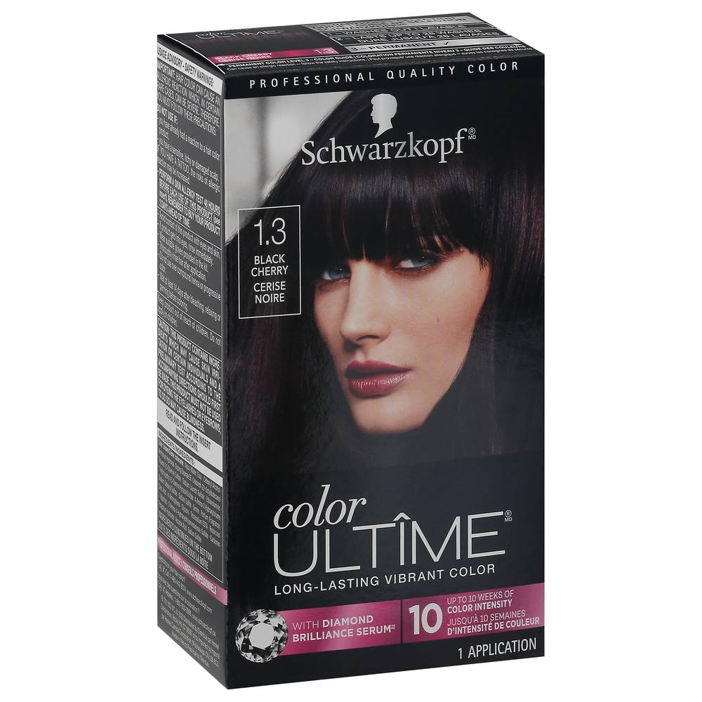 Schwarzkopf Color Ultime Hair Color Cream, 1.3 Black Cherry (2.08 oz)