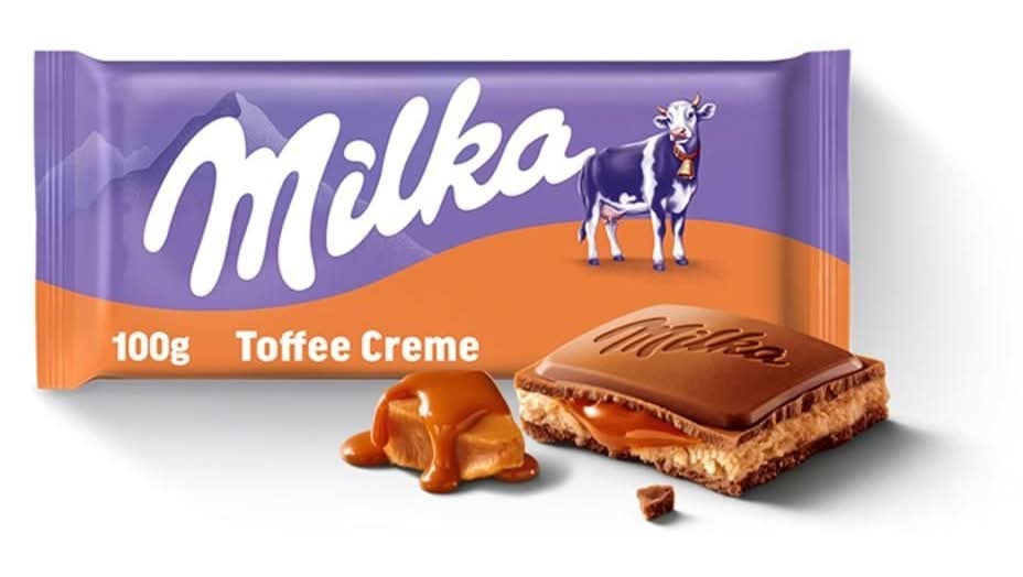 Milka Czekolada mleczna z nadzieniem toffi 100 g