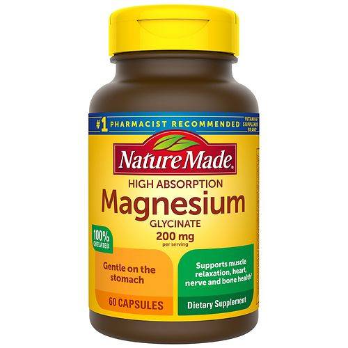 Nature Made Magnesium Glycinate 200 mg Capsules - 60.0 ea