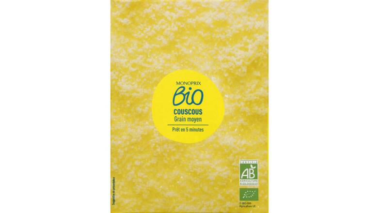 Monoprix Bio - Couscous grain prêt en 5 minutes (moyen)