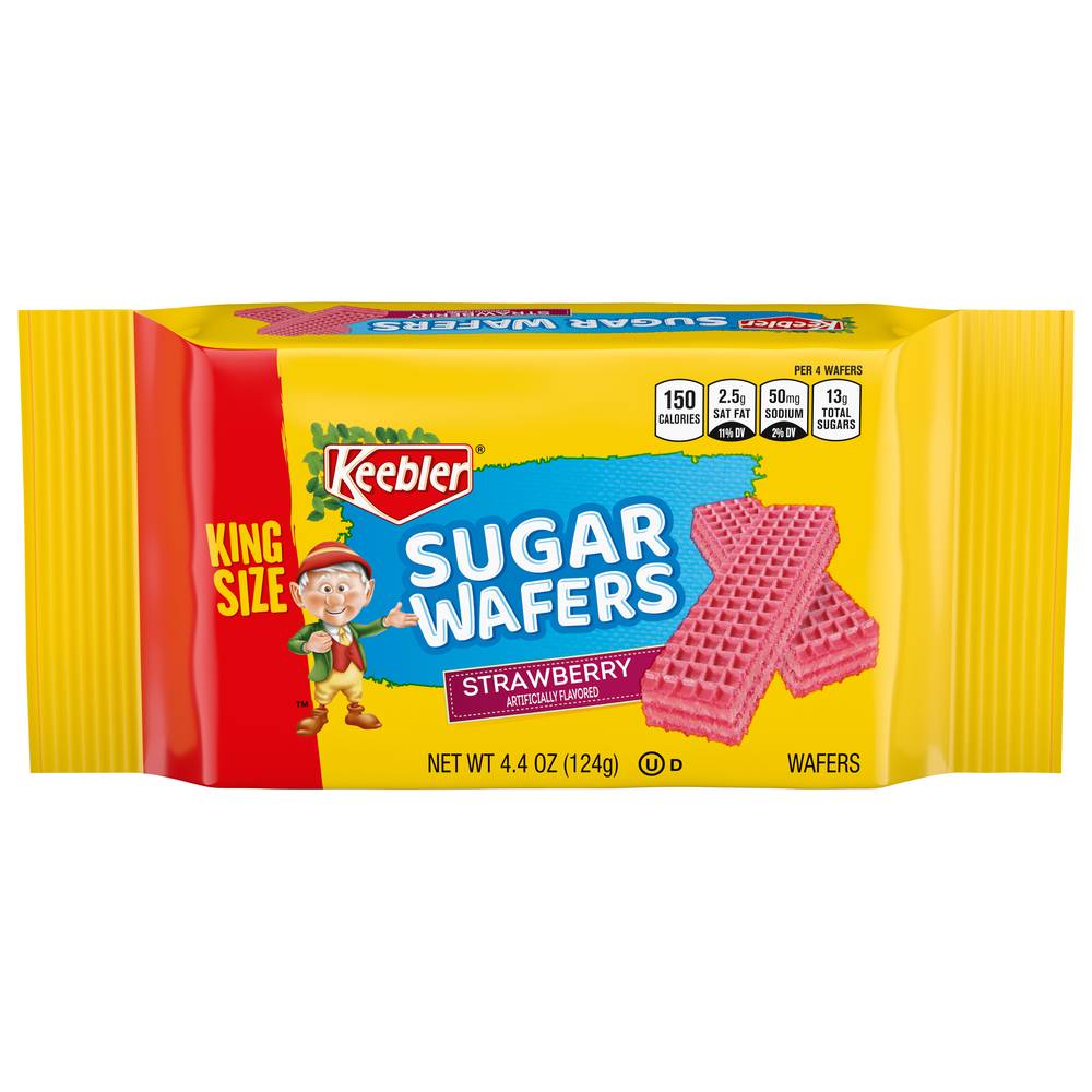 Keebler King Size Strawberry Sugar Wafers